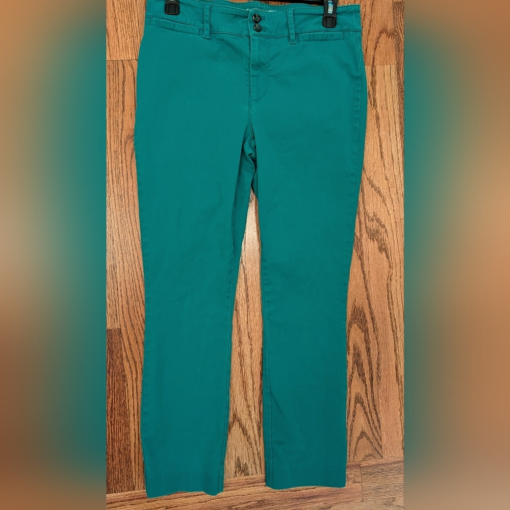 Anthropologie Green Chinos